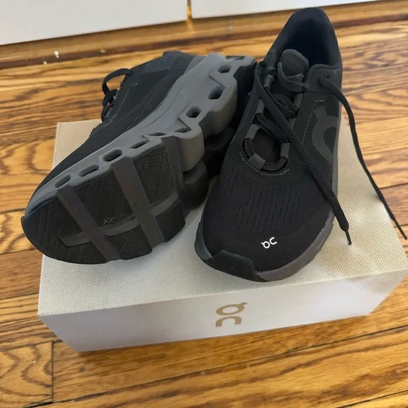 On Running Women's Black Sneakers - Picture 3 of 5